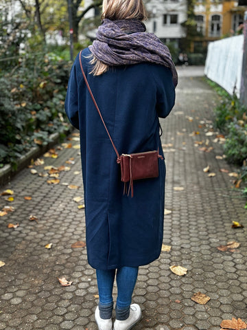 MAT - Kleine Handtasche mit zwei Reißverschlüssen