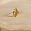 Größenverstellbarer HAMMERED Ring