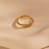 Größenverstellbarer HAMMERED Ring