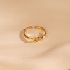 Größenverstellbarer KNOTEN Ring