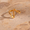 Größenverstellbarer WAVE Ring