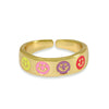 Größenverstellbarer Smiley Ring