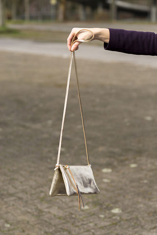 ELLA - Kleine Handtasche mit zwei Fächern