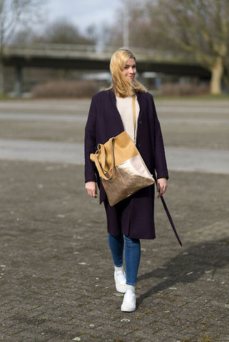 MARA - Grosser Leder Shopper