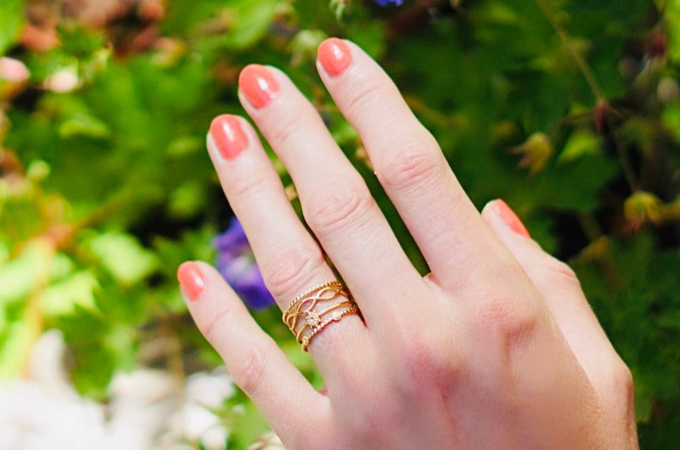 Größenverstellbarer Boho Ring