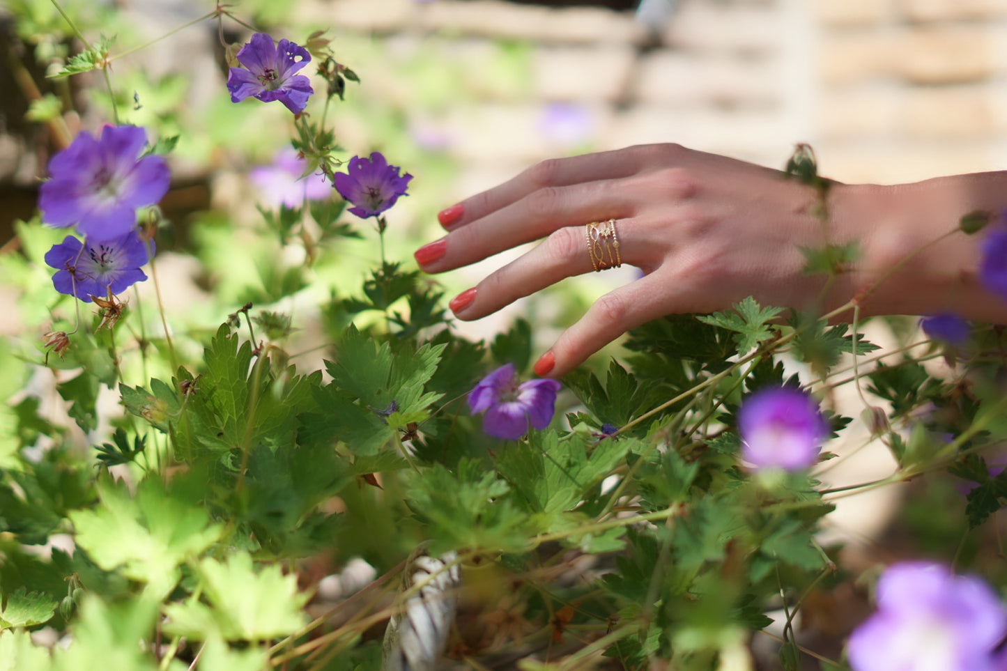 Größenverstellbarer Boho Ring