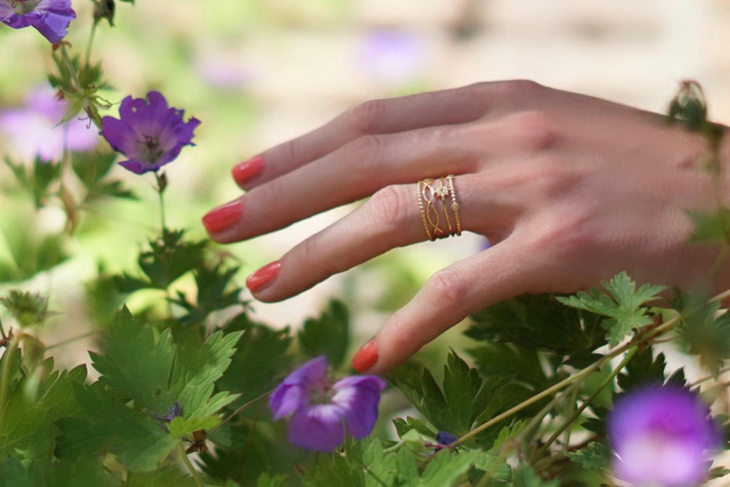 Größenverstellbarer Boho Ring