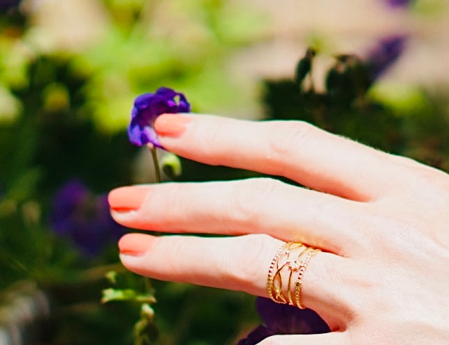 Größenverstellbarer Boho Ring