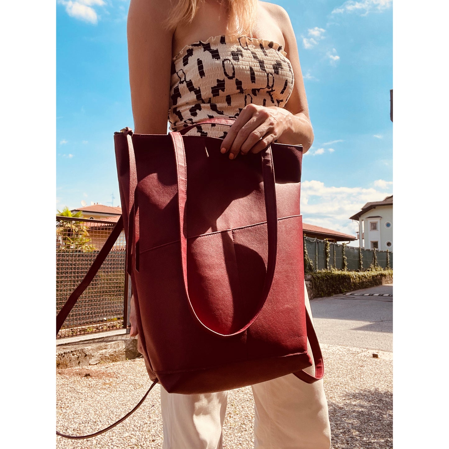 RUTA - Grosse Vegane Rucksacktasche