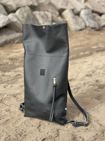 ROLI - Leder Rolltoprucksack