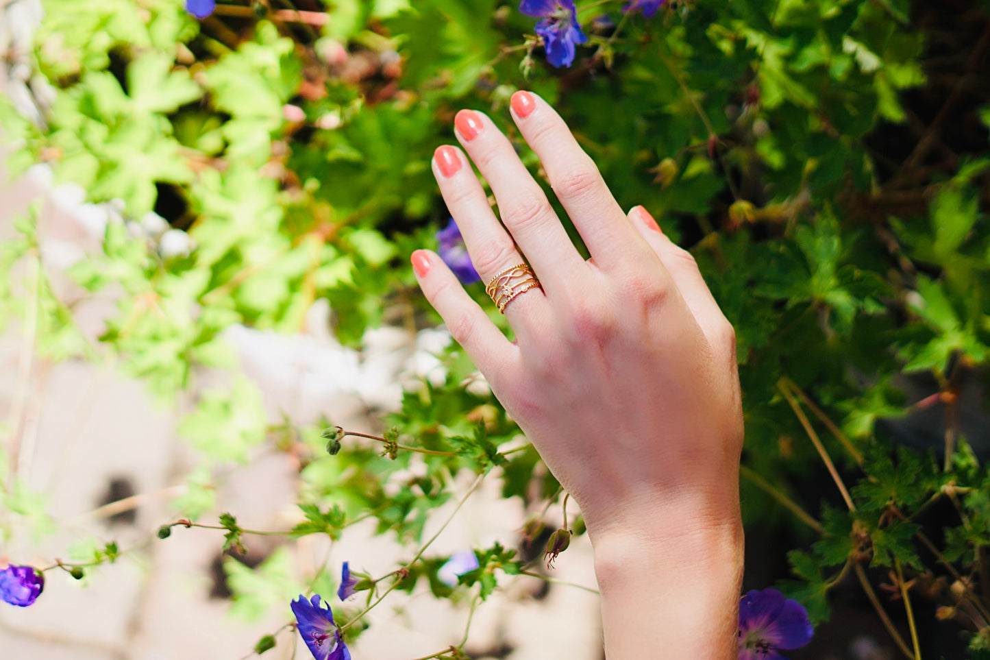 Größenverstellbarer Boho Ring