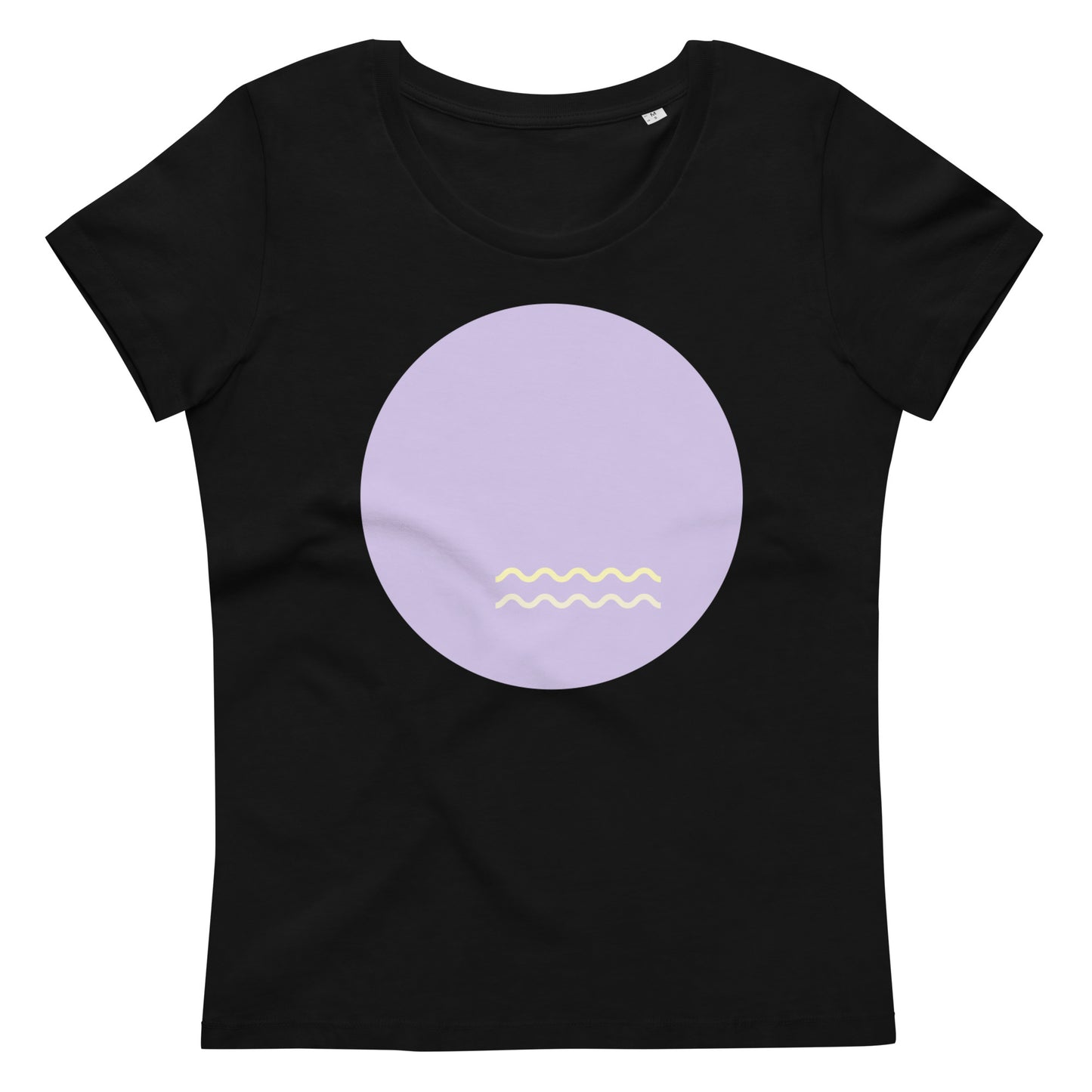 Enganliegendes Öko-T-Shirt für Damen - LILA SUN